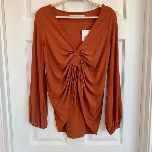 FREE PEOPLE Terracotta Rust Addison Convertible Travel Beach Set - Picture 3 of 8